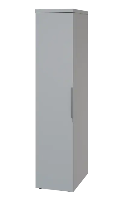 SIST 5 - 42 šatní skříň, 1-dveřová, tyč, levá, 1820x400x600, šedá